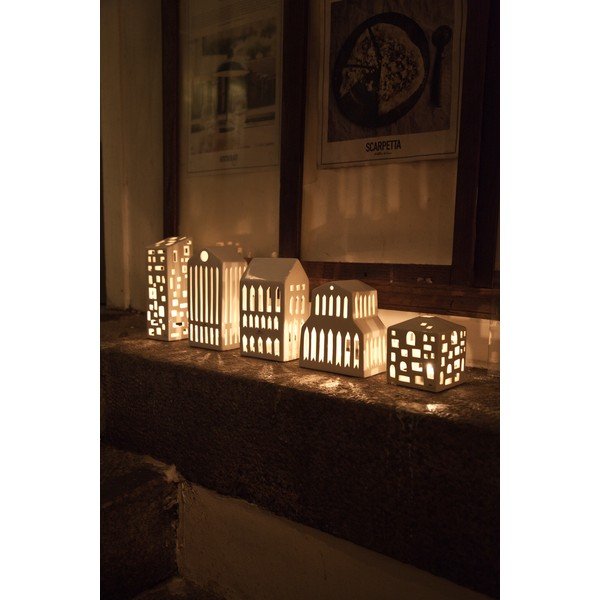 Valge keraamiline küünlajalg Urbania Lighthouse Pantheon - Kähler Design-image-3