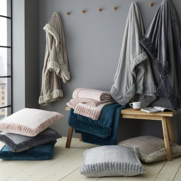 Tekk 150x200 cm Velvet and Faux Fur - Catherine Lansfield-image-4