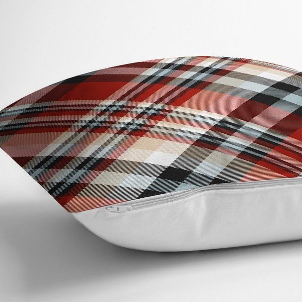 Punane dekoratiivne padjapüür flanell, 35 x 55 cm - Minimalist Cushion Covers-image-1