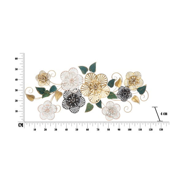 Lillemustriga metallist rippdekoratsioon Mauro Ferretti -B-, 118 x 58 cm Campur - Mauro Ferretti-image-2