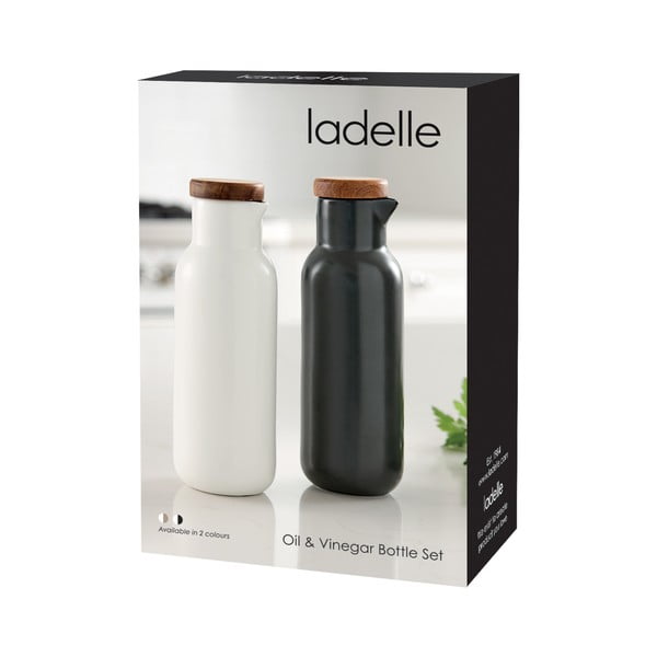 Portselanist õli ja äädika komplekt Essentials - Ladelle-image-1