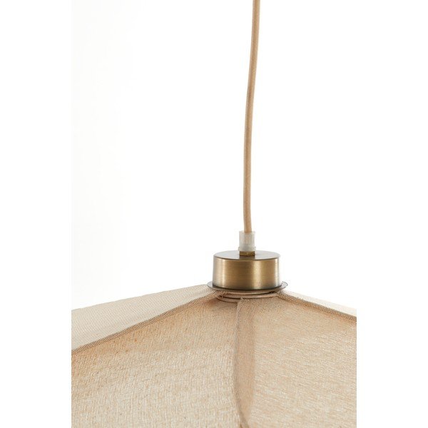 Kreemikas ripplamp kangast varjuga Fyano - Light & Living-image-4