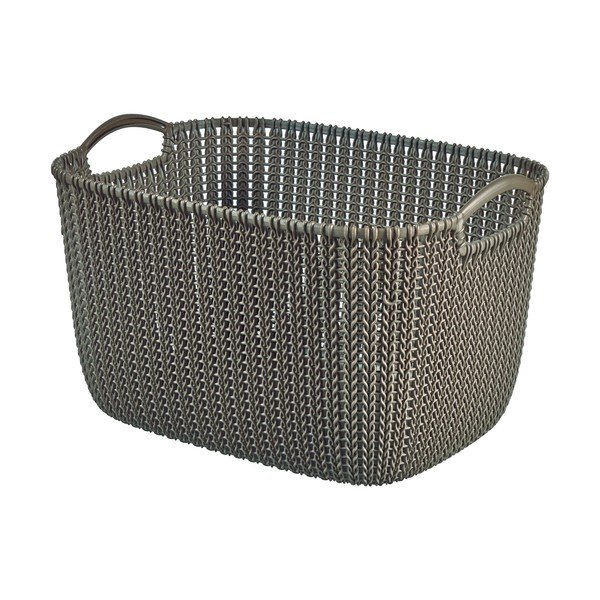 Pruun ladustamiskorv suur Knit - Curver