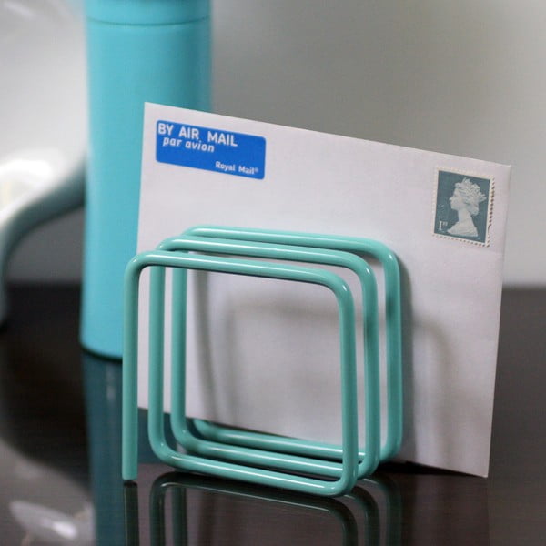 Modrý stojan na dopisy Letter Rack