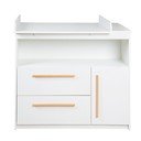 Valge madal laste kummut 107x98 cm Lilo - Roba