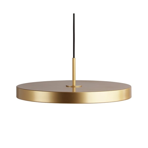Kuldne LED rippvalgusti metallist lambivarjuga ø 43 cm Asteria Medium - UMAGE