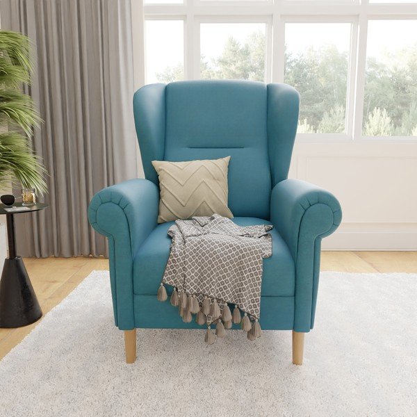 Türkiissinine tugitool tiivakujuliste äärtega Swan – Ropez-image-1