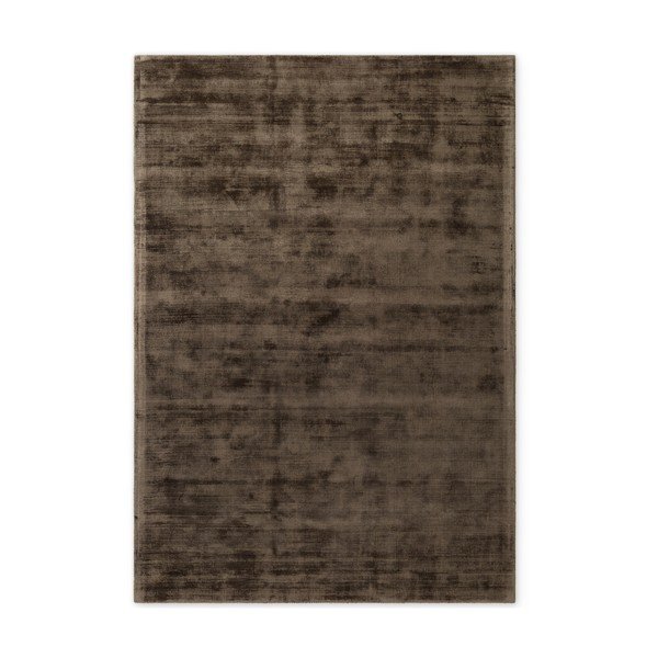 Pruun käsitsi kootud viskoosvaip 80x150 cm Noemi - Vikosa