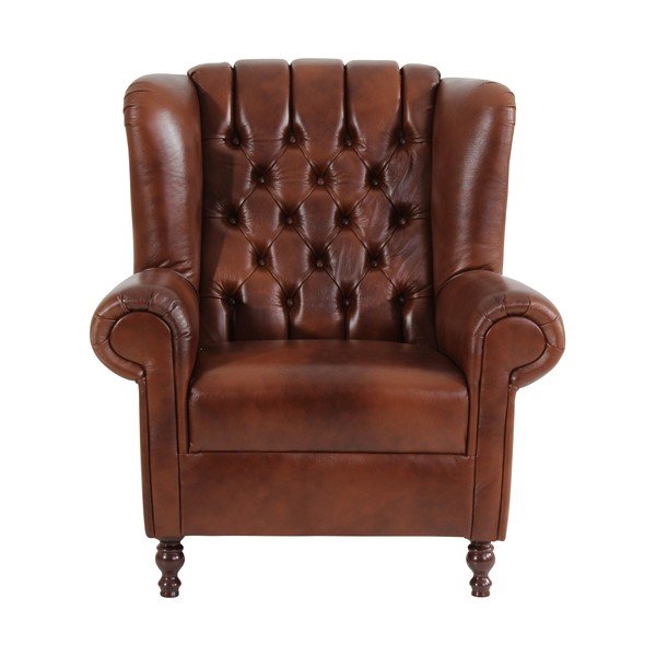 Pruun nahast tugitool Vary - Max Winzer-image-1