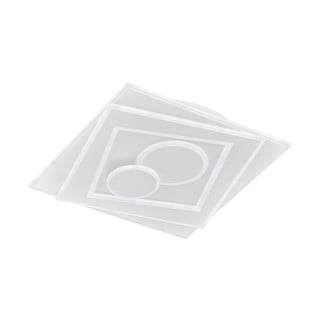 Valge metallist dimmerdatav LED laevalgusti koos puldiga 50x50 cm Ratio - Fischer & Honsel
