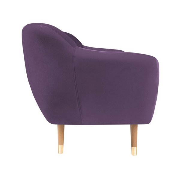Lilla sametne diivan , 158 cm Benito - Mazzini Sofas-image-3