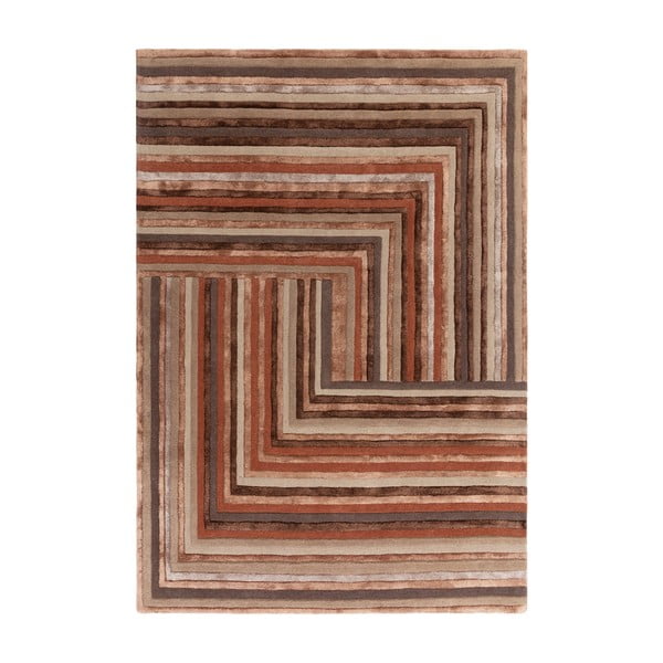 Tellisvärvi villane vaip 120x170 cm Network Terracotta - Asiatic Carpets