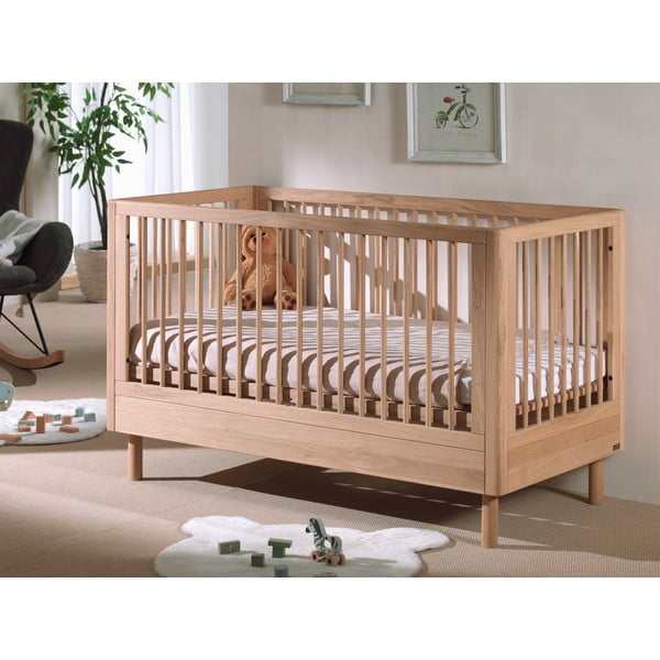 Puiduvärvi tamme täispuit narivoodi 70x140 cm Forrest – Vipack-image-4