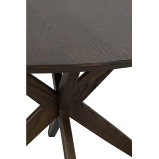 Ümmargune söögilaud tammeplaadiga 120x120 cm Calverton - Rowico