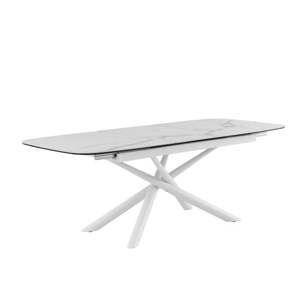 Valge ja hall kokkupandav söögilaud , 160 x 95 cm Ness - sømcasa-image-4