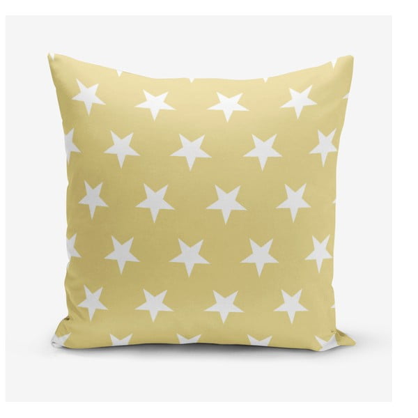 Kollane padjapüürileht tähtedega , 45 x 45 cm - Minimalist Cushion Covers