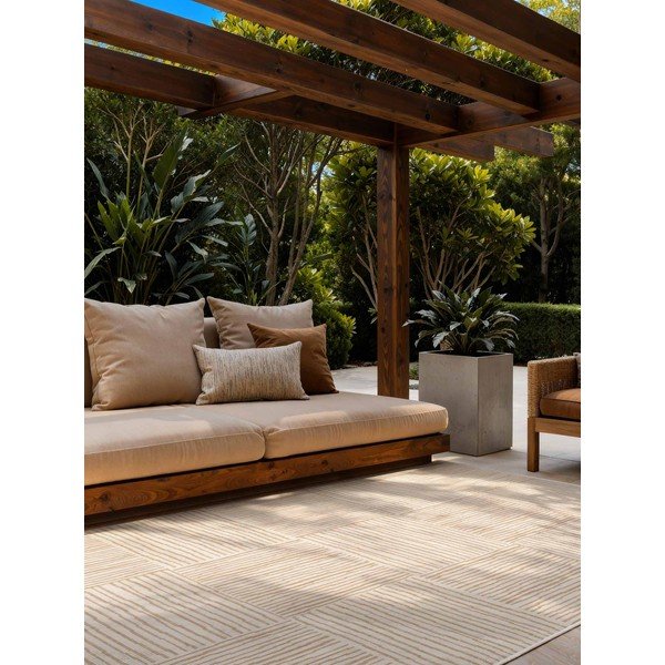 Kreemikas/naturaalne sise- ja õuevaip 200x300 cm Haringey Nightingale - Ted Baker-image-1