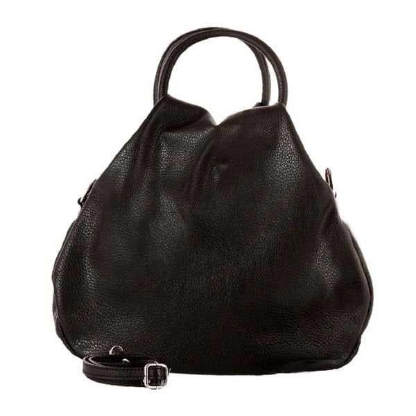 Černá kabelka z pravé kůže Andrea Cardone Black Leather
