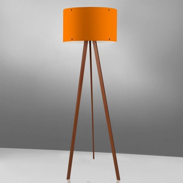 Oranžová stojací lampa Woddy-image-1