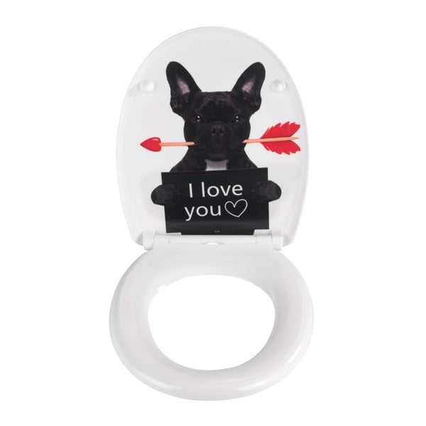 WC sedátko se snadným zavíráním Wenko Guilty Dog, 45 x 38 cm-image-1