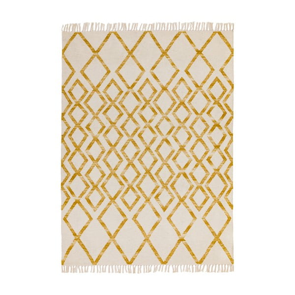 Beeži ja kollane vaip Diamond, 160 x 230 cm Hackney - Asiatic Carpets