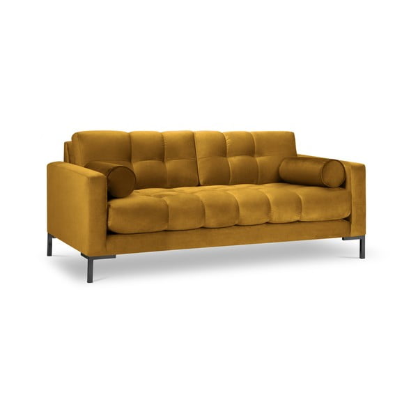 Kollane sametne diivan Bali - Cosmopolitan Design-image-2