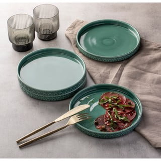 Türkiisist portselanist magustoidutaldrikud 4 tk komplektis ø 20 cm Heath Jade - Ladelle