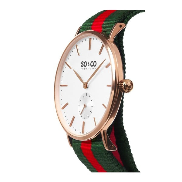 Pánské hodinky Madison Stripe Red/Green-image-2