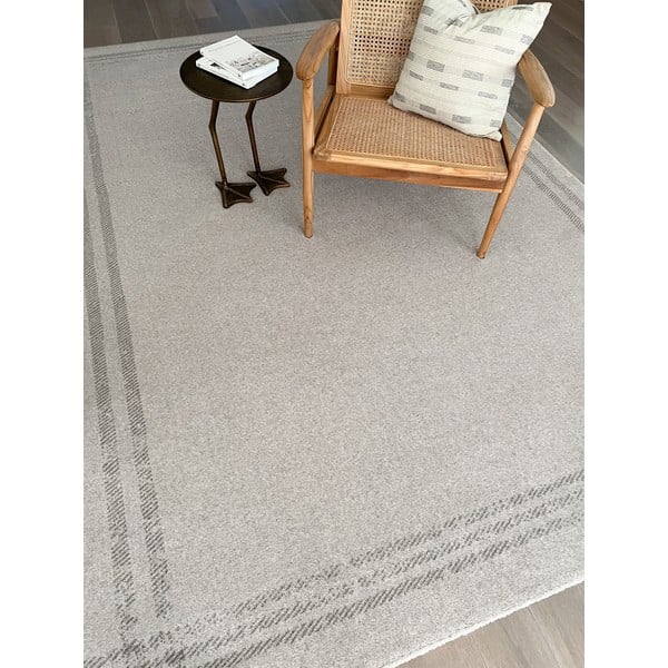 Kreem villane vaip 160x240 cm Calisia M Grid Rim - Agnella-image-1