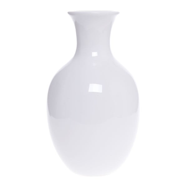 Bílá keramická váza Ewax Tulip, výška 20 cm
