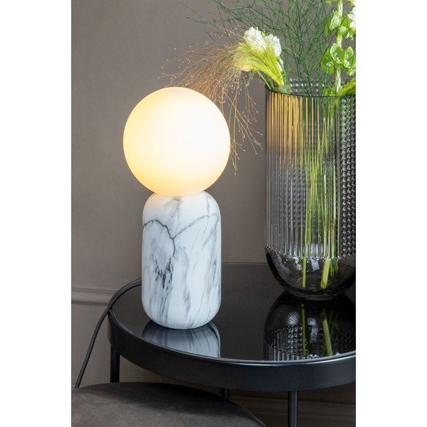 Valge marmorist lauavalgusti , kõrgus 32 cm Gala - Leitmotiv-image-1