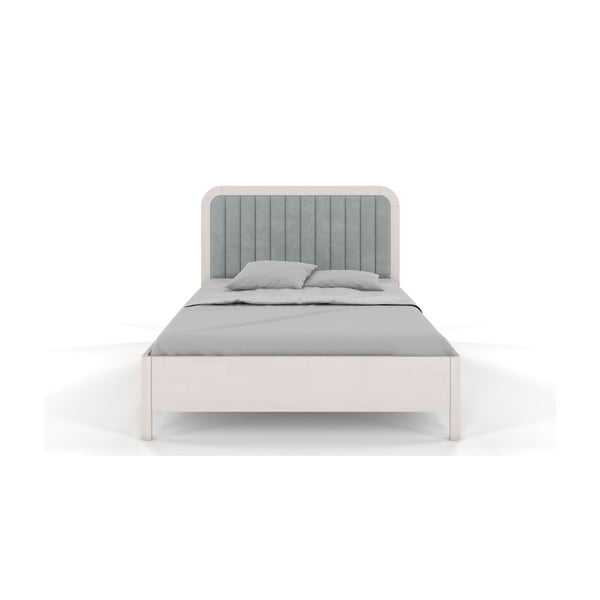 Valge kahekordne voodi pöögipuidust , 200 x 200 cm Visby Modena - Skandica-image-2