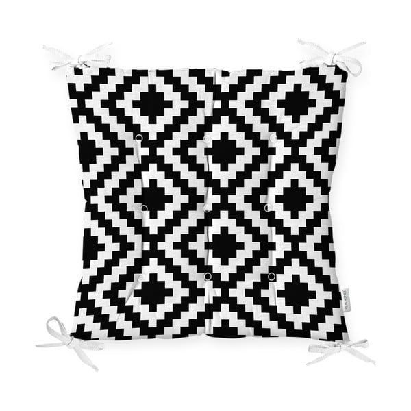 Podsedák na židli Minimalist Cushion Covers BW Geometric, 40 x 40 cm