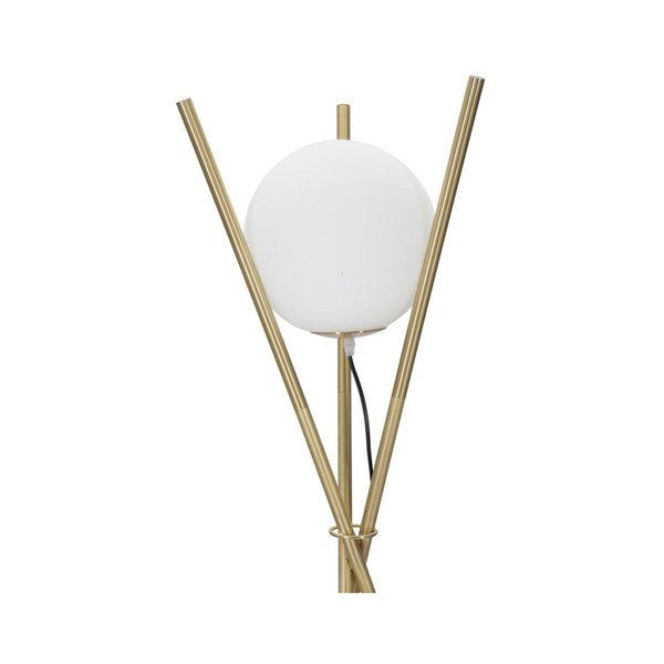 Valge/kuldne põrandalamp klaasist varjuga (kõrgus 155 cm) Glamy - Mauro Ferretti-image-1