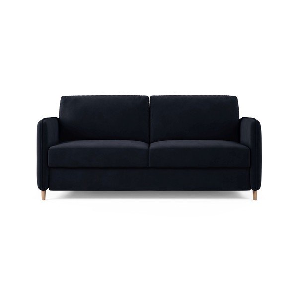 Sinine sametdiivan igapäevaseks magamiseks 184 cm - Micadoni