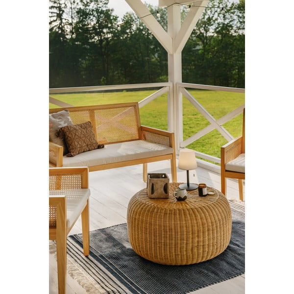 Tumesinine kahepoolne õuevaip taaskasutatud plastikust , 80 x 180 cm Civil - Green Decore-image-1