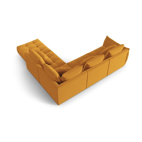 Kollane bukleekangast nurgadiivan (parem nurk/L) Bloom - Micadoni Home-image-3