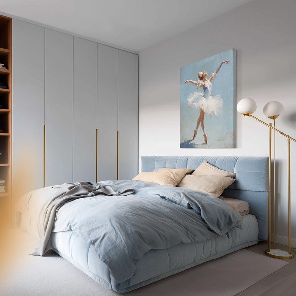 Käsitsi maalitud elementidega maal 70x100 cm Grace - Styler-image-1