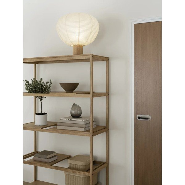 Valge/naturaalse värvi laualamp pabervarjuga (kõrgus 45 cm) Kami - Blomus-image-2