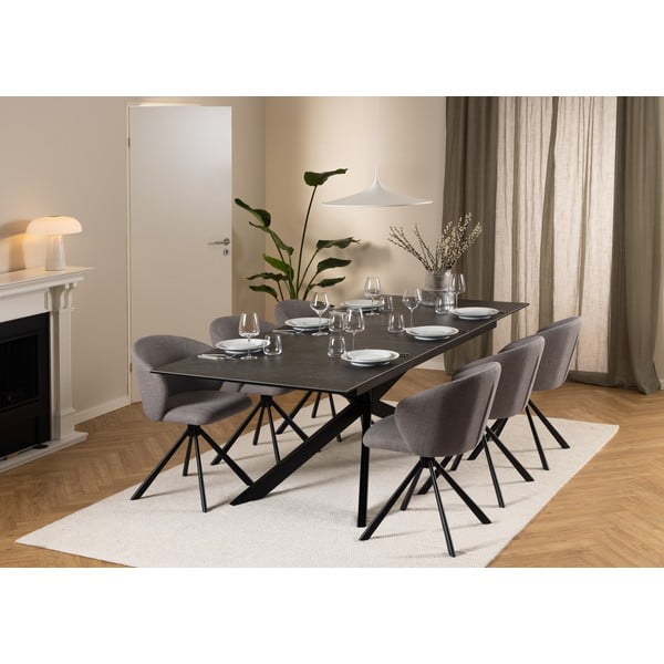 Keraamiline kokkupandav söögilaud 100x240 cm Irwine - Actona-image-2