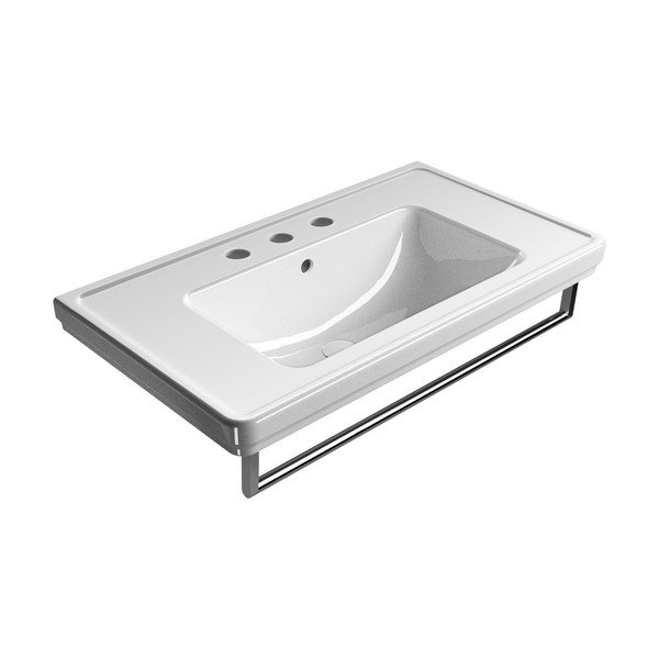 Valge keraamiline valamu 90x50 cm Classic - Sapho-image-2