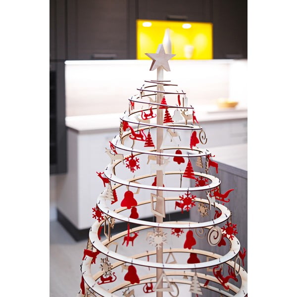 Puidust täht dekoratiivse jõulupuu jaoks Suur - Spira-image-2