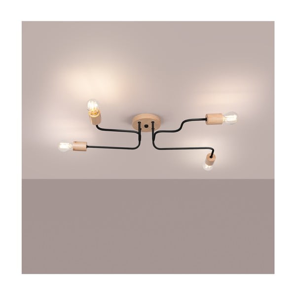 Must-puiduvärvi laevalgusti 58x75 cm Dazzle - Sollux-image-1