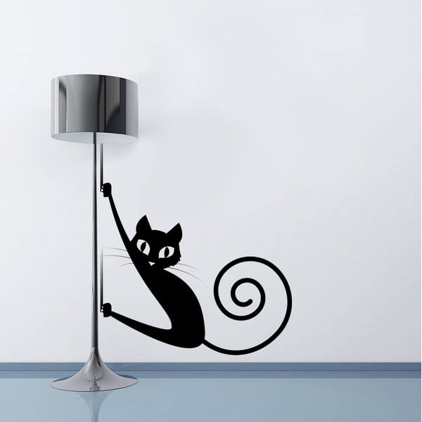 Samolepka na zeď Kočička, 70x50 cm