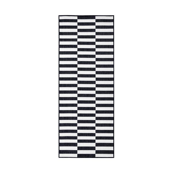 Mustvalge jooksja 80x300 cm Viela - Hanse Home