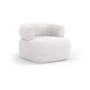 Valge bukleekangast tugitool Jenny - Micadoni Home