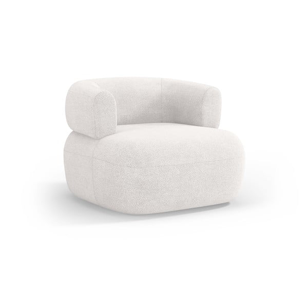 Valge bukleekangast tugitool Jenny - Micadoni Home