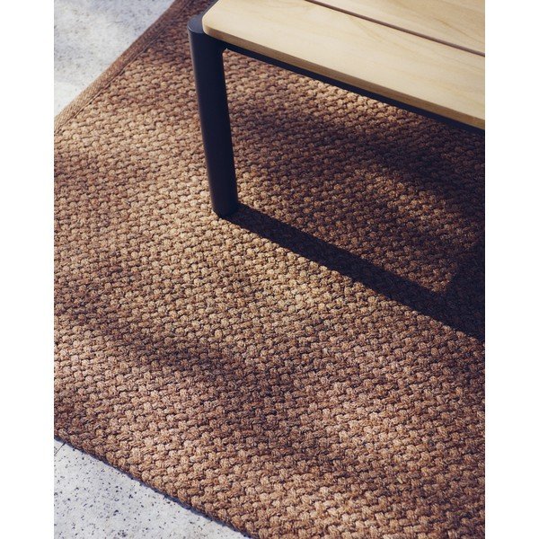 Terrakottapunane taaskasutatud kiududest sise- ja välisvaip 160x230 cm Despas - Kave Home-image-2