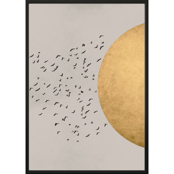 Seinaplakat raamides BIRDS/SILHOUTTE, 50 x 70 cm Birds Silhouette - DecoKing