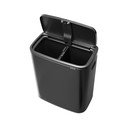 Tumehall terasest prügikast jäätmete sorteerimise jaoks 60 l Bo Touch Bin - Brabantia